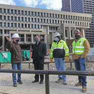 City Hall Plaza Construction