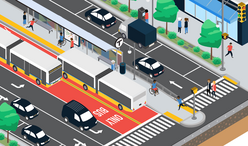 One of the potential designs for Blue Hill Avenue